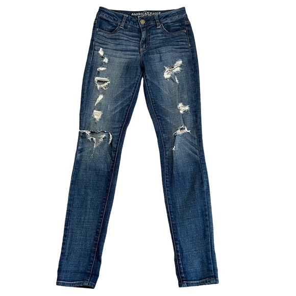 American Eagle Outfitters Denim - American Eagle Distressed Hi Rise Jeggings.  Size 2